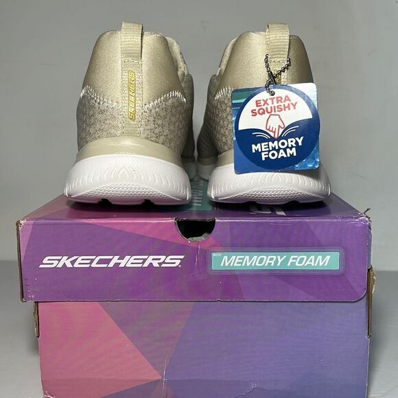 Skechers Summits Glowing Iris Washable Mesh Bungee Sneakers - Picture 4 of 5